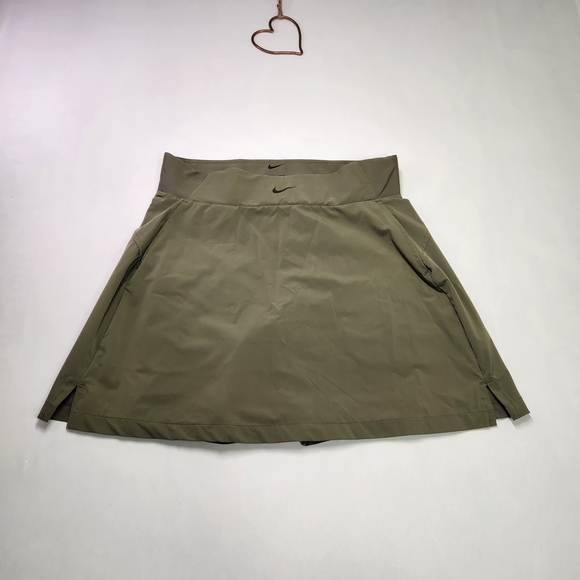 Nike Dresses & Skirts - ⭐️Nike Bliss Luxe Dri-FIT Training Skort – Olive Green | Women’s Medium